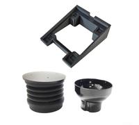 Entonnoir doseur avec récipient de récupération pour moulin à café Eureka Mignon MMG, système d'entonnoir en silicone ABS pour éviter les déversements, station compacte pour bureau et cuisine, noir