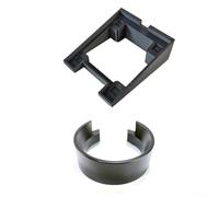 Entonnoir doseur avec récipient de récupération pour moulin à café Eureka Mignon MMG, système d'entonnoir en silicone ABS pour éviter les déversements, station compacte pour bureau et cuisine, noir