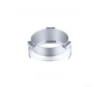 Entonnoir doseur de café 49 mm pour machine à expresso EC9355 - pour anneau porte-filtre en alliage d'aluminium pour réduire les déversements - Noir 5,7 x 6,7 cm (argent)