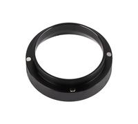 Entonnoir doseur de café en aluminium, anneau de dosage de café de remplacement pour porte-filtres de 58 mm, outil à café fait à la main, de qualité supérieure, durable, facile à (Noire)