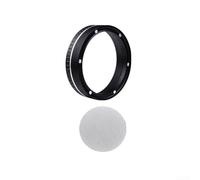 Entonnoir doseur d'expresso de 54 mm avec verrouillage magnétique et écran de palet en acier inoxydable de 53 mm pour porte-filtre de 54 mm, prend en charge une préparation propre et précise de