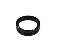 Entonnoir doseur en aluminium avec anneau de dosage de précision 51/53/58 mm for porte-filtres, outil for cafetière(51MM,Dose ring black)