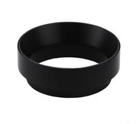 Entonnoir doseur en aluminium pour porte-filtre à café 58 mm et 51 mm - Magnétique pour tasse à poudre, panier à poudre compatible avec bol d'infusion, noir/argent (noir)