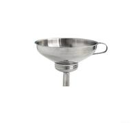 Entonnoir en acier inoxydable à large goulot pour transfert de liquide - Finition lisse aide au remplissage d'huile de vin pour cuisine 17 cm