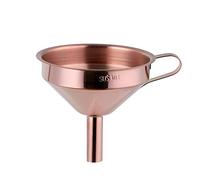 Entonnoir en acier inoxydable avec filtre amovible Buyer Star 5 pouces avec filtre pour transfert de liquide, poudre d'ingrédients secs, or rose