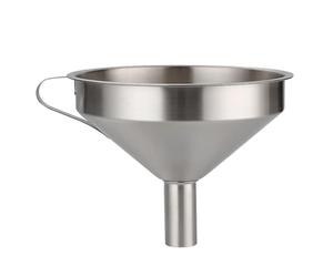 Entonnoir en acier inoxydable de 11 cm, passoire de cuisine, entonnoir à large ouverture, entonnoir avec poignée pour transvaser les liquides, liquides et huile de cuisson