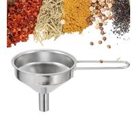 Entonnoir en acier inoxydable, entonnoir de cuisine pour les bouteilles schnapps, petit entonnoir | Entonnoir de remplissage d'huile avec une longue poignée pour l'utilisation de la cuisine, les épice