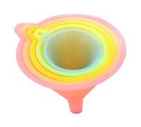 Entonnoir En Plastique, 5 Pièces, Petite, Moyenne Et Grande Variété, Couleur Bonbon, Liquide, Huile, Ensemble De Cuisine, Kit De Variété D'huile Étanche
