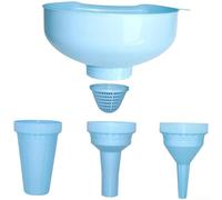 Entonnoir en plastique de tailles multiples avec filtre en maille pour verser avec précision les huiles de cuisson, le vinaigre et les gelées