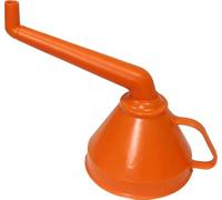 Entonnoir en plastique incurvé de Ø160 mm, idéal pour le transfert de liquides et de solides, sans filet pour plus de fluidité. *