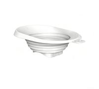 Entonnoir en silicone compatible avec la machine qui bloque les éclaboussures et les fuites lors du mélange à haute vitesse de smoothies et boissons (blanc)