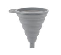 Entonnoir en silicone pliable et portable for moteur de voiture, liquide lave-glace, huile essence, accessoires auto Pour Huile, BièRe, Transfert De Liquides(Grey)