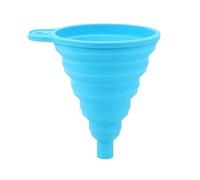 Entonnoir en silicone pliable et portable for moteur de voiture, liquide lave-glace, huile essence, accessoires auto Pour Huile, BièRe, Transfert De Liquides(Blue)