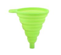 Entonnoir en silicone pliable et portable for moteur de voiture, liquide lave-glace, huile essence, accessoires auto Pour Huile, BièRe, Transfert De Liquides(Green)