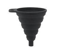 Entonnoir en silicone pliable et portable for moteur de voiture, liquide lave-glace, huile essence, accessoires auto Pour Huile, BièRe, Transfert De Liquides(Black)