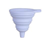 Entonnoir en silicone pour cuisine - 4 tailles - Pliable - Pour transfert de liquide - Blanc - 7 cm