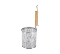 Entonnoir Épais Durable En Acier Inoxydable, Manche Bois, Légumes Multifonctionnels, Tamis À Mailles, Cuillère, Gadgets De Cuisine For Nouilles(14cm)