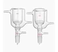 Entonnoir filtrant à double paroi en verre et noyau de avec plaque de verre poreuse - Filtre cylindrique for laboratoire(4)