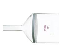 Entonnoir filtrant Buchner en verre borosilicaté avec disque fritté - Taille des pores G1 0,05-0,07 mm for la filtration en laboratoire(350ml)