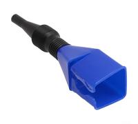 Entonnoir flexible réutilisable avec bec large et col pour transfert de liquide renversé, design pliable, idéal pour les applications d'huile, d'eau et d'engrais (bleu)