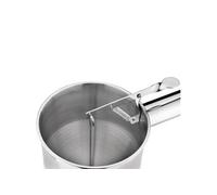 Vogue Entonnoir à piston GG759 en acier inoxydable 1,3 L avec support usage pro et domestique