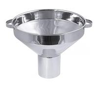 Entonnoir Inox 18/10 304L professionnelle avec 2 anses polie 8 litres diamètre 250mm diamètre sortie 100mm