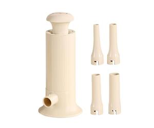 Entonnoir manuel 4 connecteurs de remplissage pour tube, viande et légumes | Machine à saucisse pour cuisine maison, robot de viande, légumes et aliments, saucisses maison