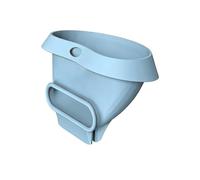 Entonnoir mélangeur en silicone, design résistant aux éclaboussures, 16 x 11,1 x 10,2 cm, entonnoir à farine, outil de cuisson simple, versement facile, pour mixeur avec tête inclinable dans la