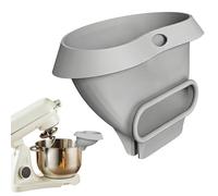 Entonnoir Mélangeur - Outil En Silicone Résistant Aux Éclaboussures, Conception D'entonnoir De Cuisson 16 Cm X 11,1cm X 10,2 Cm, Support Pour Batteur Sur Socle 125 G + Support Pour Verser La Farine,