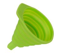 Fackelmann 42730 Entonnoir Pliable en Silicone, Entonnoir télescopique, diamètre de 8,5 cm, Vert