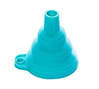 Entonnoir pliable en gel de silicone approuvé par la FDA pour transfert de liquide et de poudre (1 pièce, bleu)