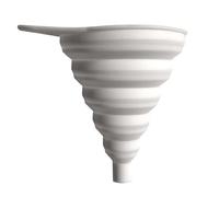 Entonnoir pliable en silicone durable pour la cuisine - Large ouverture - Durable - Pratique - Pliable - Blanc