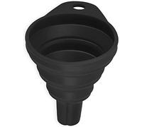 Entonnoir pliable en silicone flexible pliable pour bouteille d'eau, transfert de liquide, ouverture pliable, étroite et large 1 pièce 3.15 pouces noir