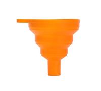 Entonnoir pliable en silicone Funne for remplir les bouteilles d'eau, les liquides et les poudres (cuisine)(Orange)