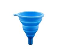 Entonnoir pliable Silicone World, mini-entonnoir télescopique for verser l'huile, outil de cuisine portable for vidange moteur voiture Pour Huile, BièRe, Transfert De Liquides(Blue)