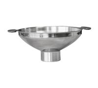 Entonnoir Poignées à Large Diamètre en Acier Inoxydable Cuisine | Transfert Propre de Liquides, Design à Double Anse, Usage Maison et Restaurant, Finition Argentée