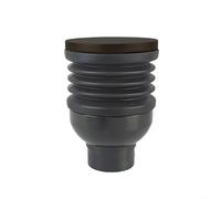 Entonnoir pour moulin à café avec fonction de nettoyage du soufflet, capacité de 140 g en silicone et couvercle en bois de noyer, pour Eureka MMG et autres modèles, noir