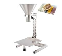 Entonnoir réglable en acier inoxydable, trémie d'alimentation manuelle pour cuisine, pour le remplissage d'huile en bouteille et les tâches d'emballage intensives en cuisine commerciale.(8cm)