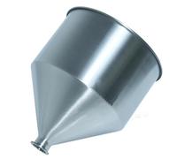 Entonnoir robuste de 10 à 50 L, trémie en acier inoxydable 304, capacité de trémie pour machine de remplissage de pâte liquide, argent, 64 mm, 30 L