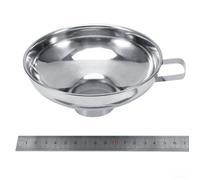 Entonnoir robuste en acier inoxydable pour la cuisine, bocal à conserves à large ouverture, facile à nettoyer (grand)