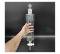 Entonnoir séparateur avec valve de commutation en PTFE, 250 ml, 500 ml, 1000 ml, 2000 ml, bouche rectifiée standard 29/32, forme cylindrique avec marques de tiques(250mL)