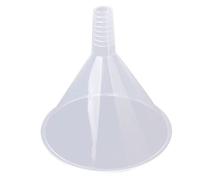 Entonnoir transparent en plastique de 150 mm, crépine triangulaire réutilisable pour cuisine/laboratoire/garage/liquides de voiture, ornements jardin
