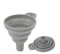 Entonnoir universel en silicone for moteur de voiture, pliable et portable, for la vidange liquide lave-glace d'huile Pour Huile, BièRe, Transfert De Liquides(Gray,20g)