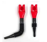 Entonnoir verseur d'huile avec petit design carré pour une utilisation contrôlée du carburant et de la cuisson, la construction en plastique assure la longévité (rouge)