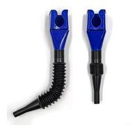 Entonnoir verseur d'huile en plastique de forme carrée, conçu pour lisser et contrôler le débit de liquide pour le ravitaillement et les tâches de cuisson (bleu)