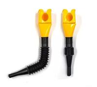 Entonnoir verseur d'huile en plastique de forme carrée, conçu pour lisser et contrôler le débit de liquide pour le ravitaillement et les tâches de cuisson (jaune)