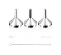 Entonnoirs Métalliques 3 Pièces Et 2 Brosses De Nettoyage, Mini Entonnoir Portable, Outil De Distribution De Liquide, Appareils Ménagers