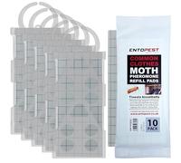 EntopeTraitement antimites Entopest | 10 recharges et 5 Supports réutilisables | Traitement antimites pour garderobe | Bandes antimites | Pastilles adhésives antimites | Pièges à Mites à phéromones