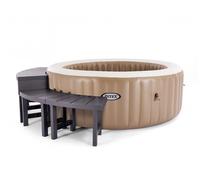 Entourage spa Intex PureSpa rond 4 places (2 modules médium + 2 hauts)