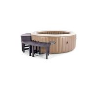 Entourage spa Intex PureSpa rond 4 places (2 modules médium + 2 hauts)